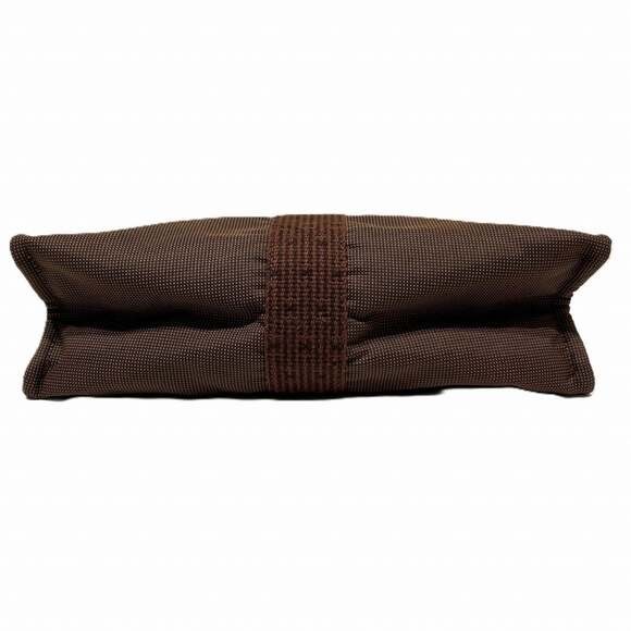 Hermes Clutch Bag Pouch MM Air Line Canvas Nylon